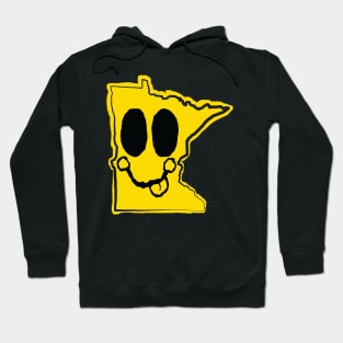 Minnesota Happy Face with tongue sticking out Hoodie